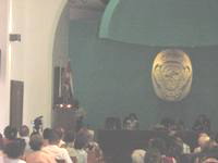 Acto por el día del Bibliotecario en el Aula Magna del Colegio Universitario San Gerónimo de La Habana 