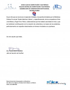 Carta de reconocimiento EcuRed- Biblioteca Pública Provincial Rubén Martínez Villena_Página_2