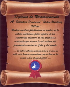 Diploma de reconocimiento