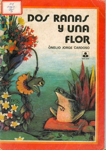 Dos ranas y una flor GN 1987 ILUST ReinaldoAlfonsoPérez