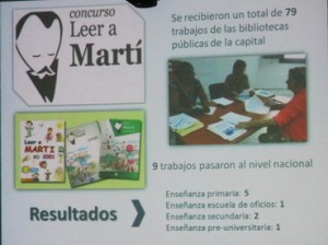 Concurso Leer a Martí participación