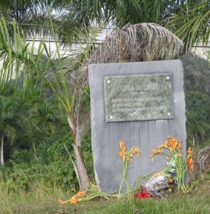 tarja de Dora enValle de Viñales